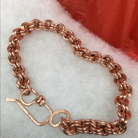 Men’s Chunky Byzantine Style Copper Bracelet - Picture 1 of 8